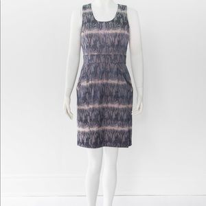 Printed Blue Mini Dress WK003